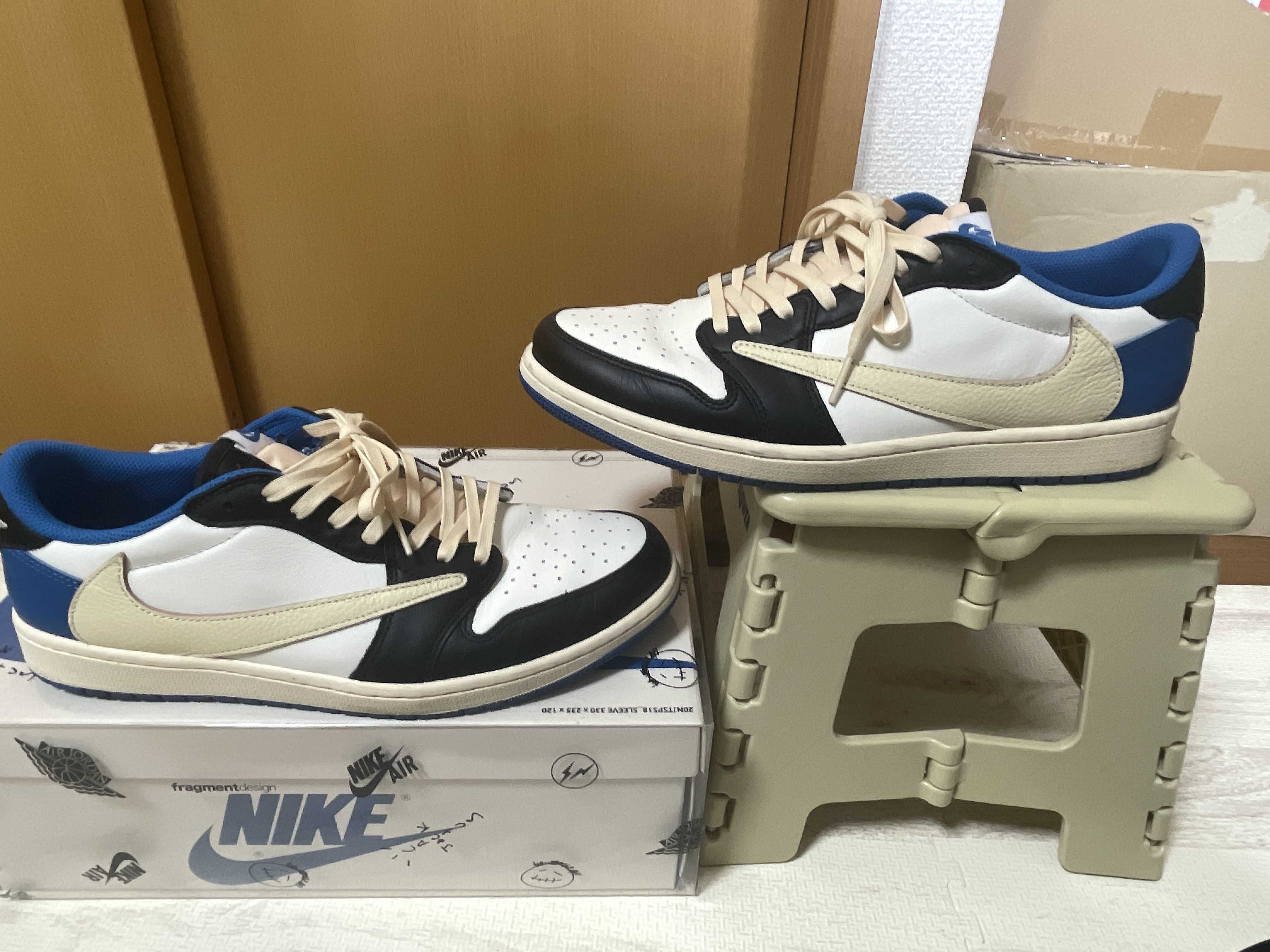 Travis Scott × fragment design × Nike Air Jordan 1 Low OG SP "Military Blue"
