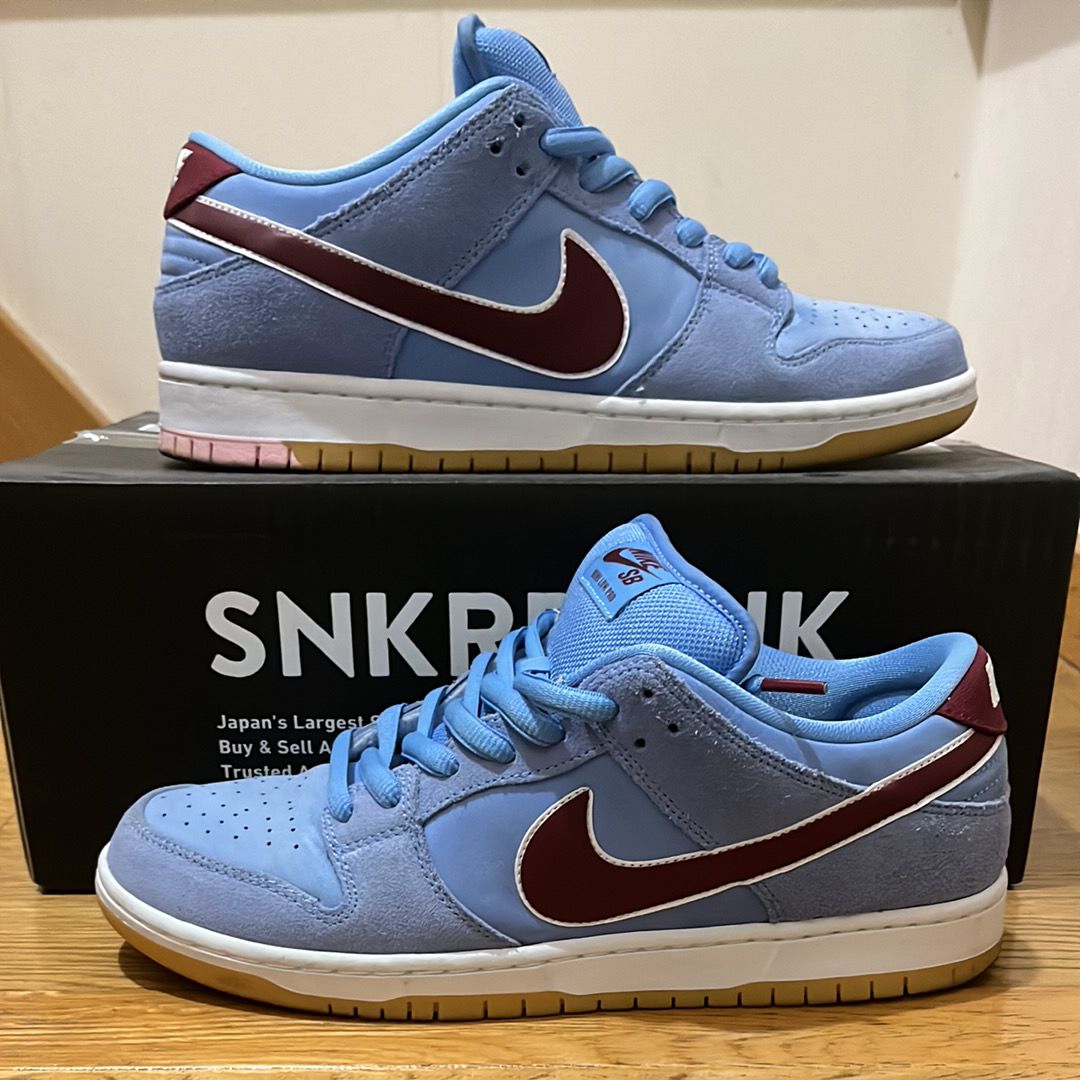 Nike SB Dunk Low Pro "Philadelphia Phillies/Valor Blue and Team Maroon"