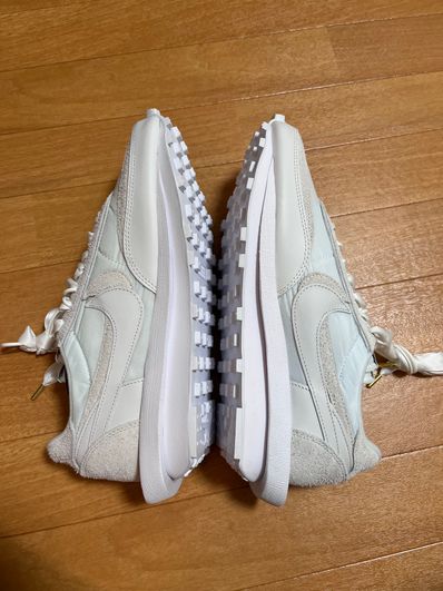 sacai × Nike LDV Waffle "Triple White"
