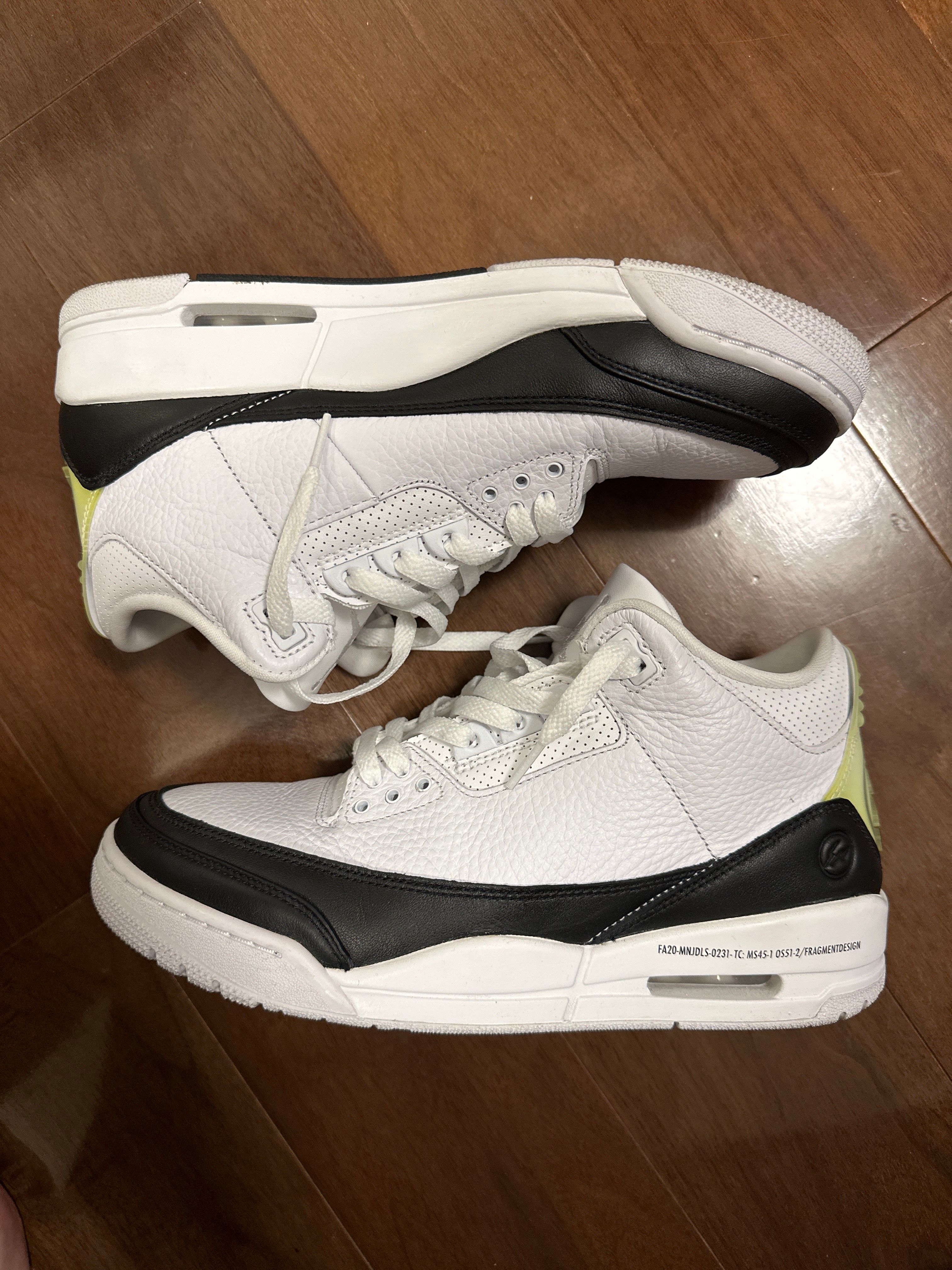 Fragment × Nike Air Jordan 3 "White/Black"