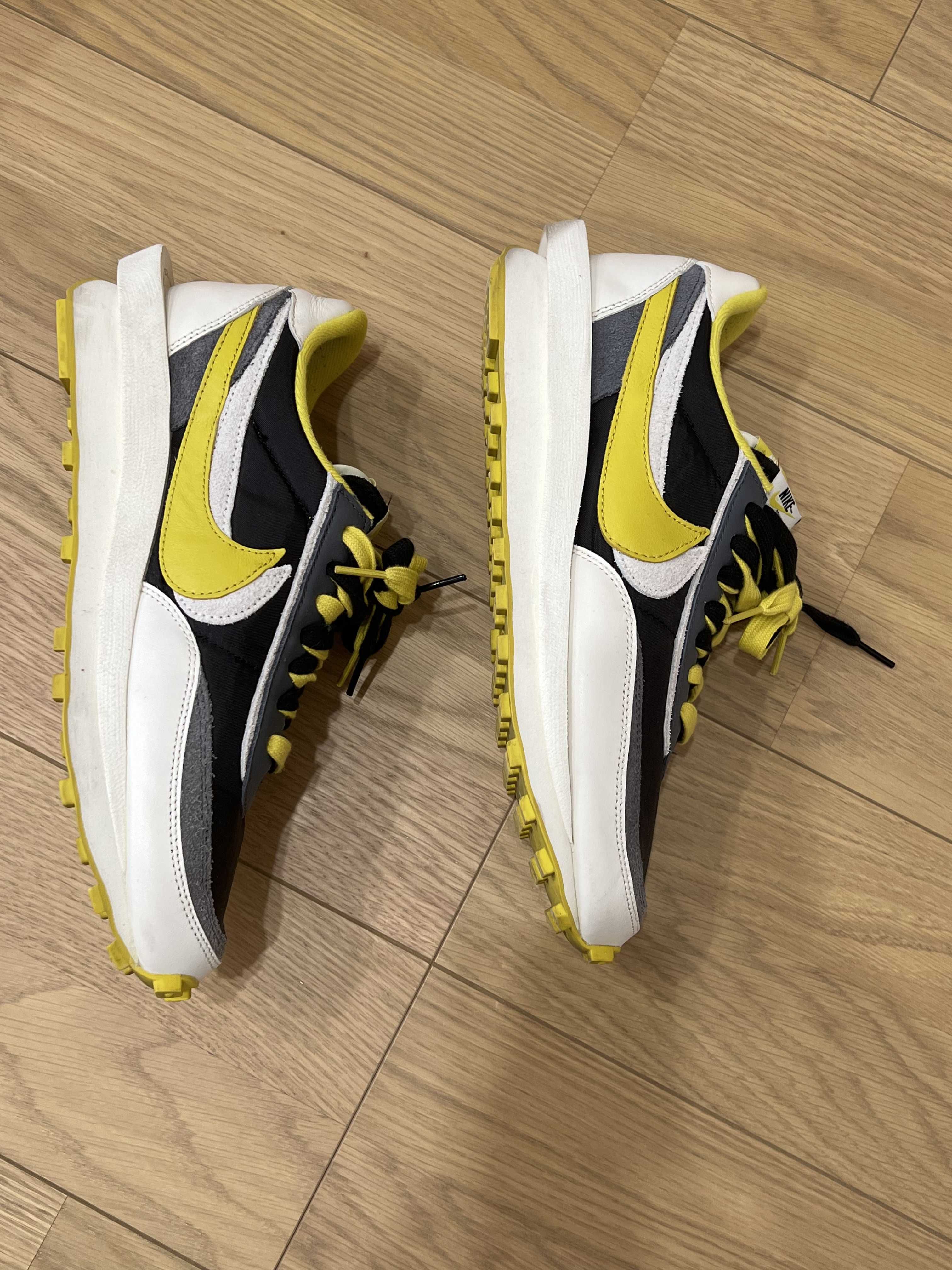 UNDERCOVER × sacai × Nike LD Waffle "Black/Sail-Dark Grey-Bright Citron"
