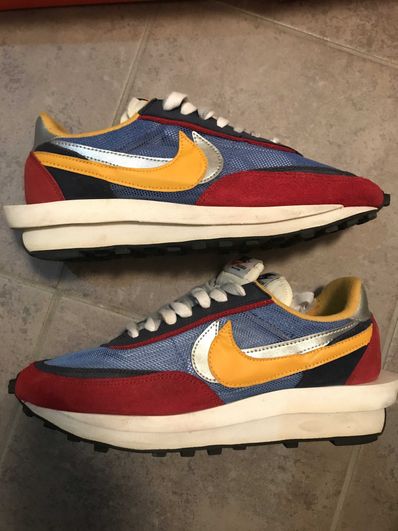 sacai × Nike LDV Waffle "Red/Blue"