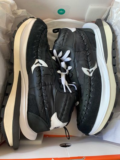 Jean-Paul Gaultier × sacai × Nike Vapor Waffle "Black/Black-White"