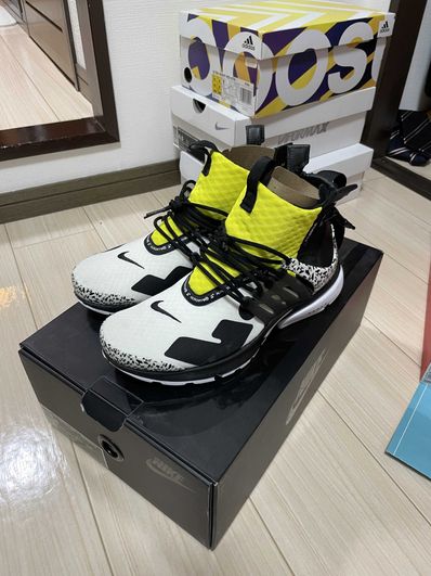 ACRONYM × Nike Air Presto Mid "White/Black/Dynamic Yellow"