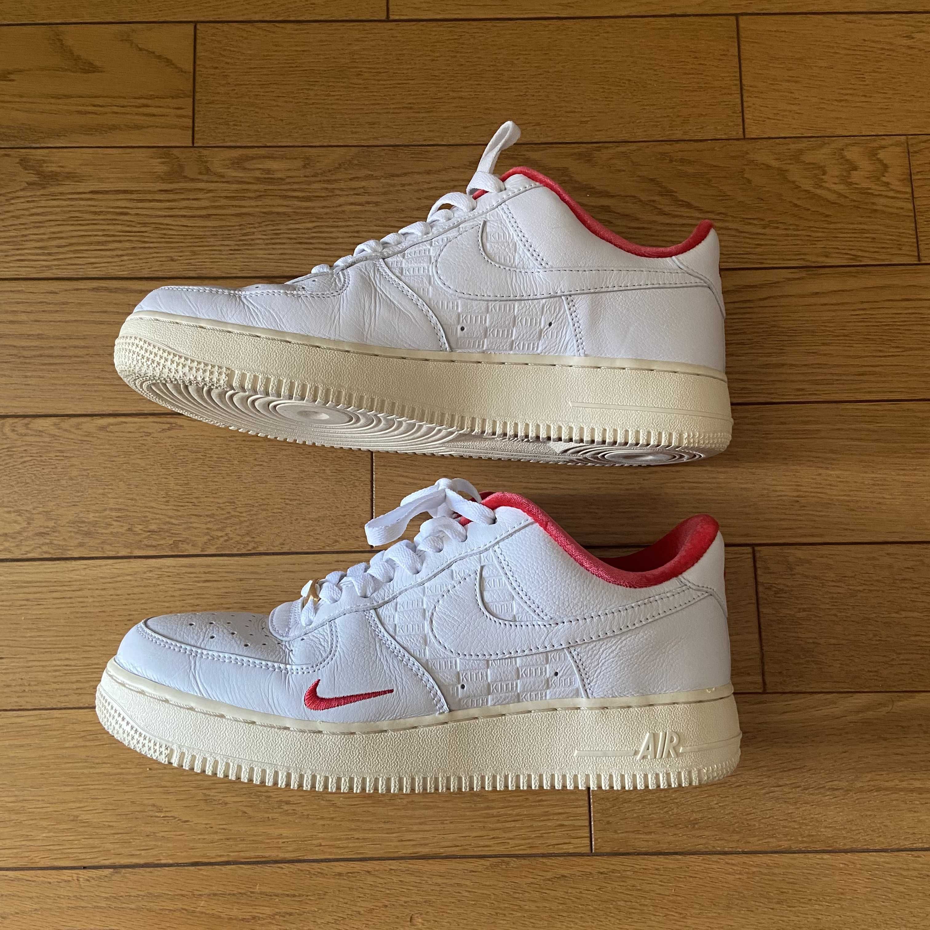 KITH × Nike Air Force 1 Low "White/Red"