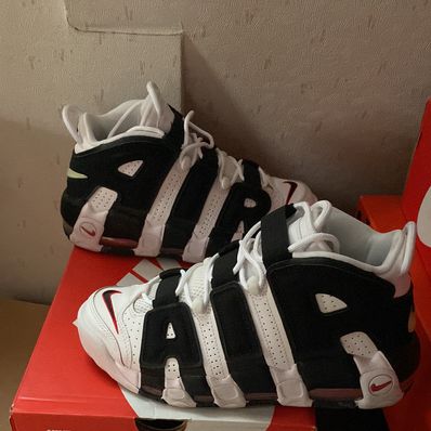 Nike Air More up Tempo "White/Black/University Red"(~2018)