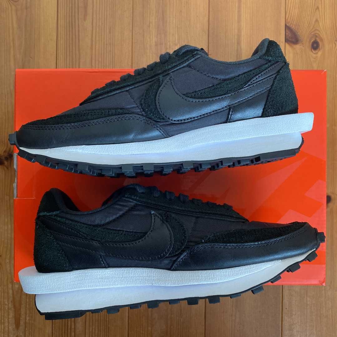 sacai × Nike LDV Waffle "Triple Black"