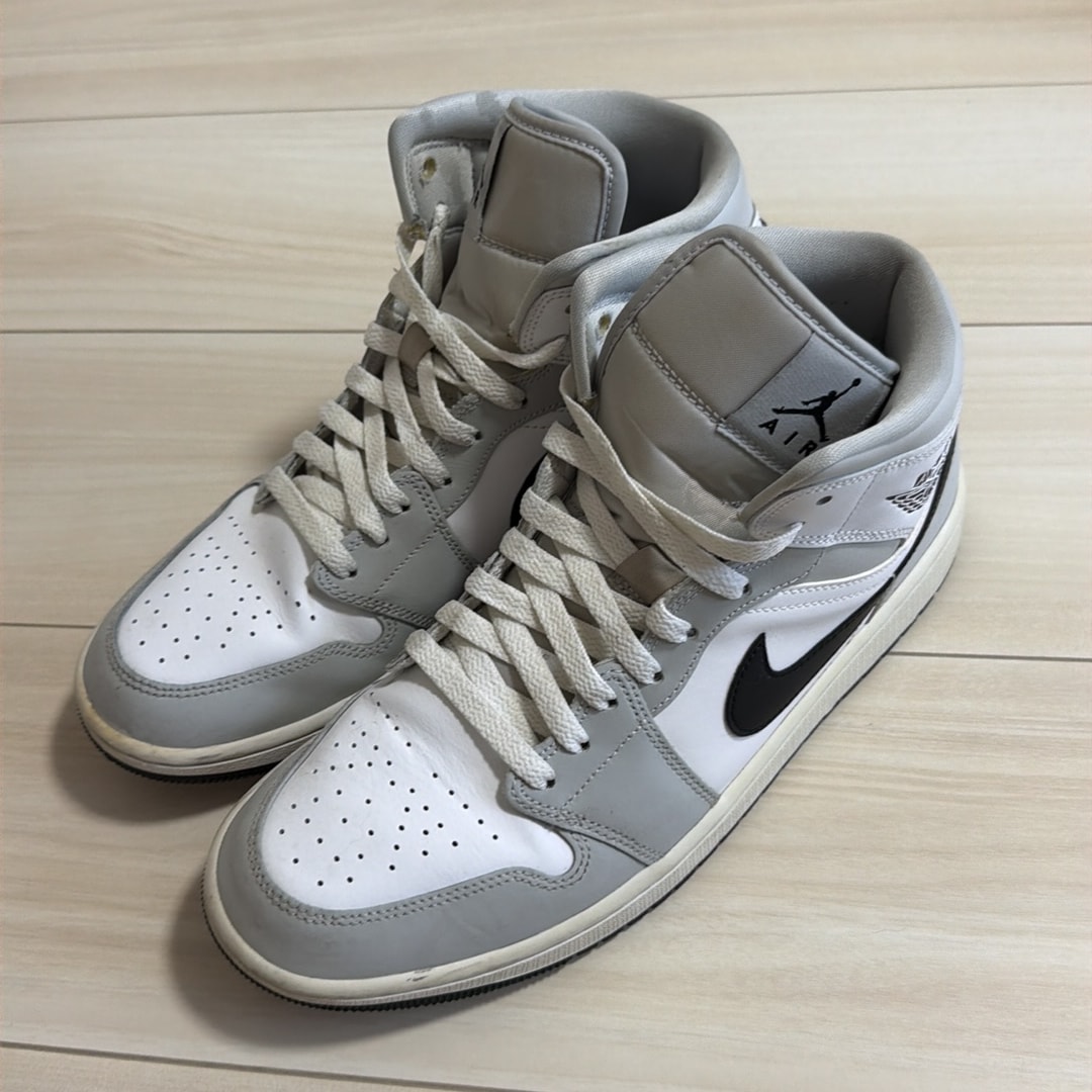 Nike Women's Air Jordan 1 Mid "Grey Fog/White/Black"