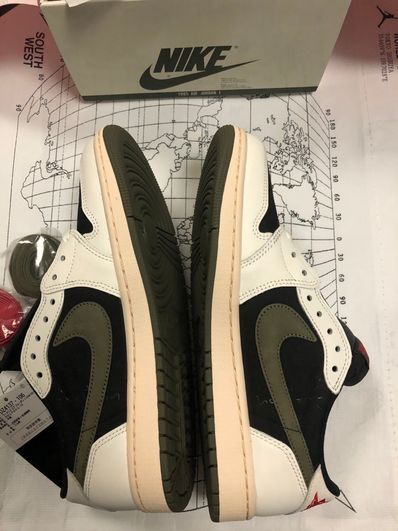 Travis Scott × Nike Women's Air Jordan 1 Low OG "Medium Olive"