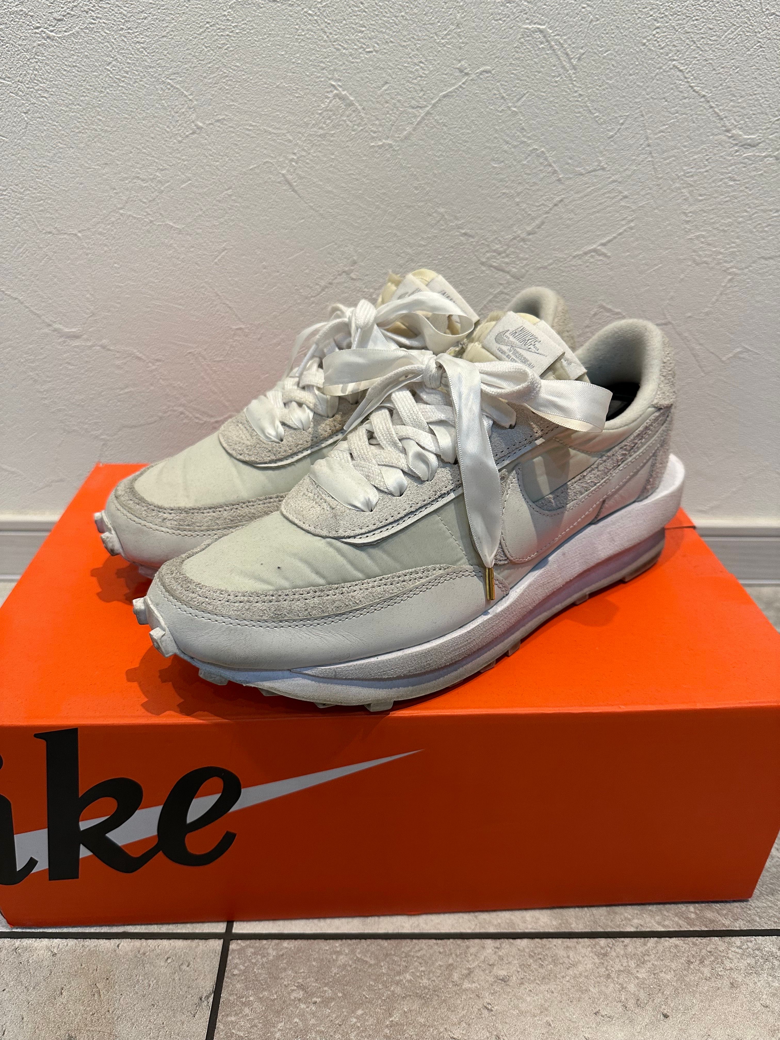 sacai × Nike LDV Waffle "Triple White"