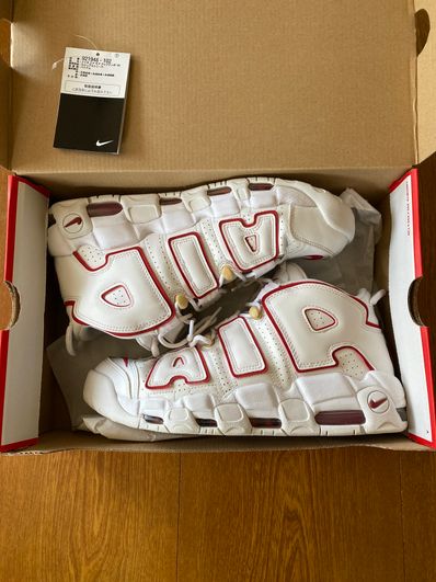NIKE AIR MORE UPTEMPO "WHITE/VARSITY RED" (2021)