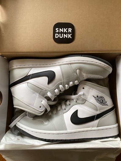 Nike Women's Air Jordan 1 Mid "Grey Fog/White/Black"