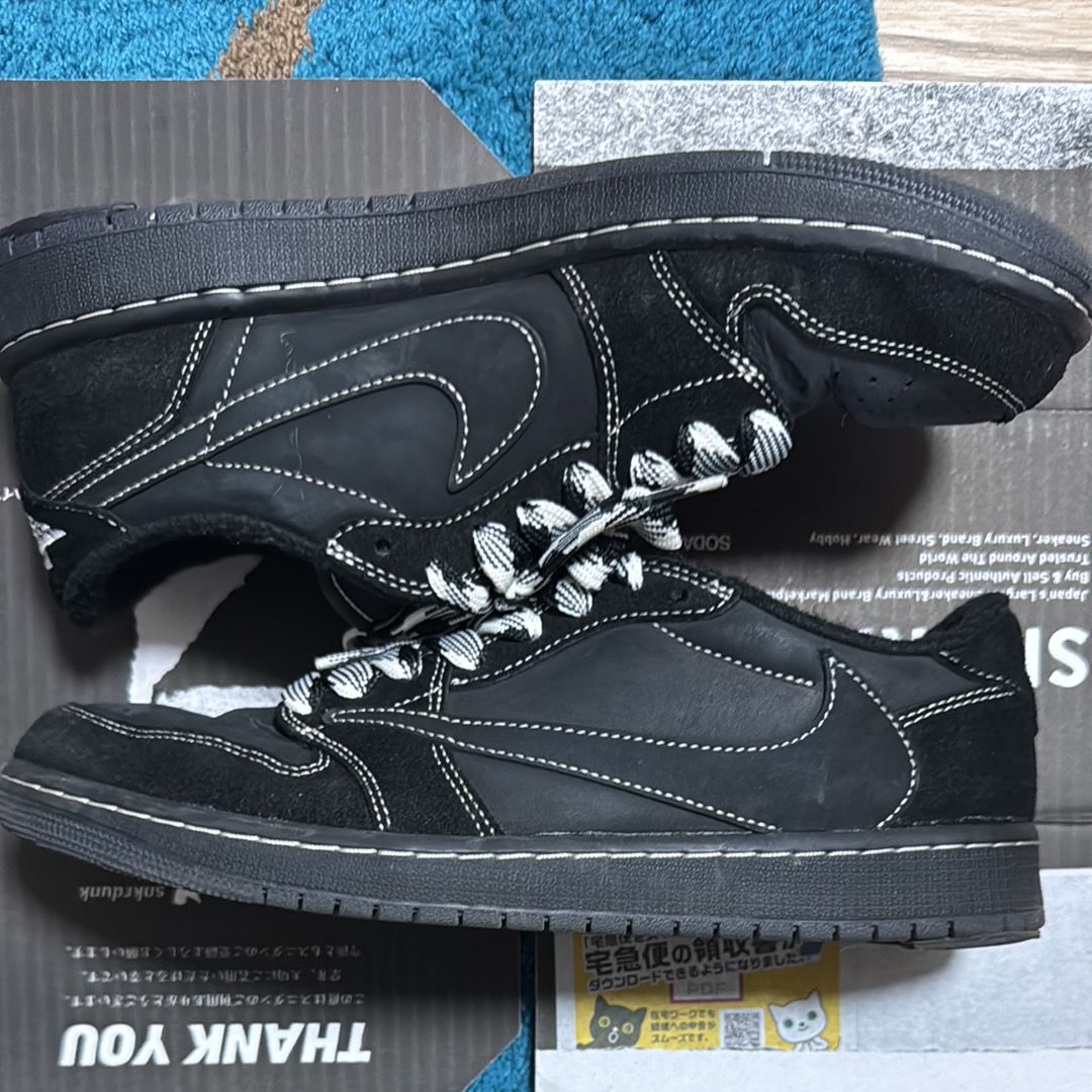 Travis Scott × Nike Air Jordan 1 Low OG SP "Black Phantom"