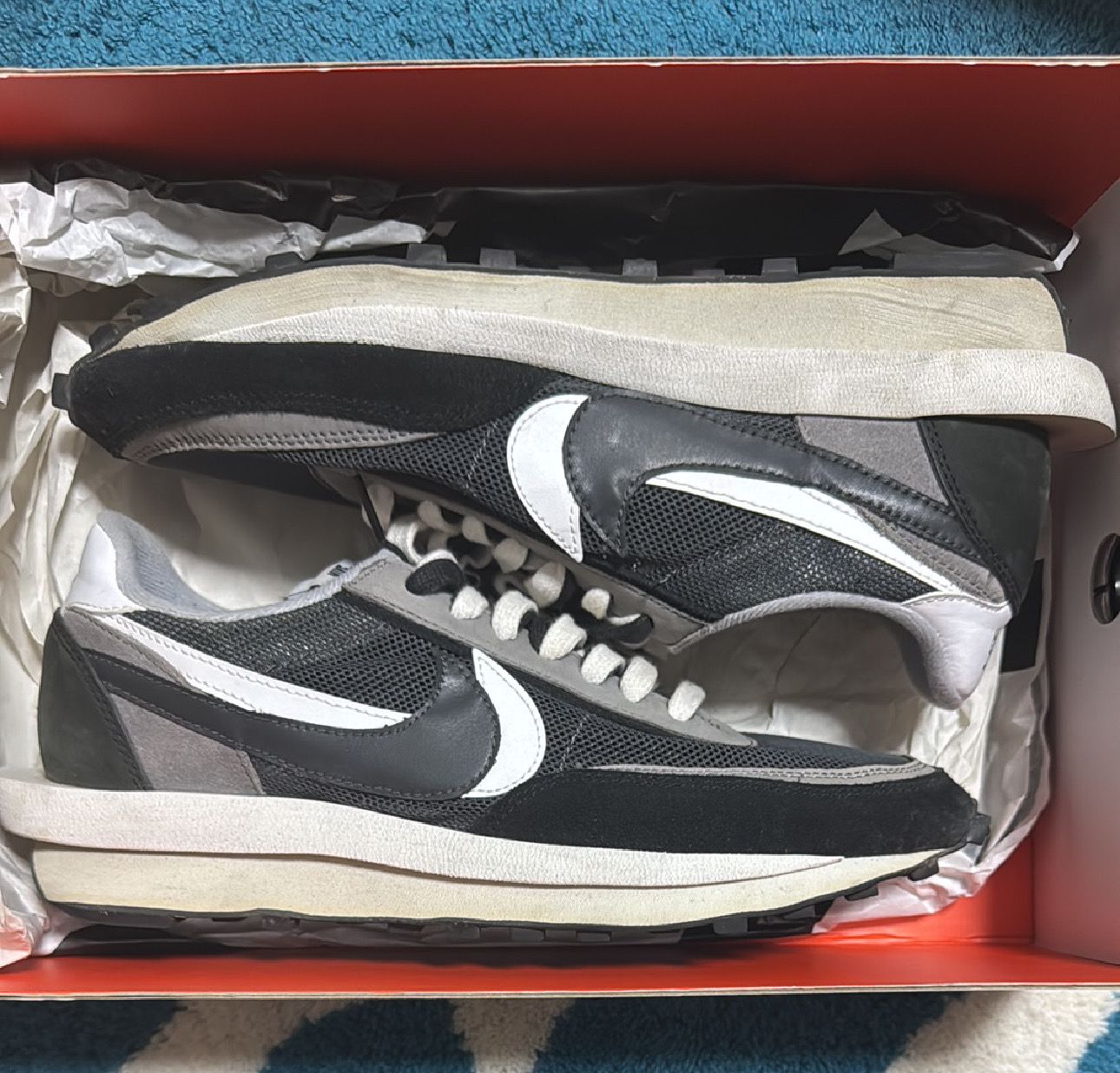 sacai × Nike LD Waffle "Black"