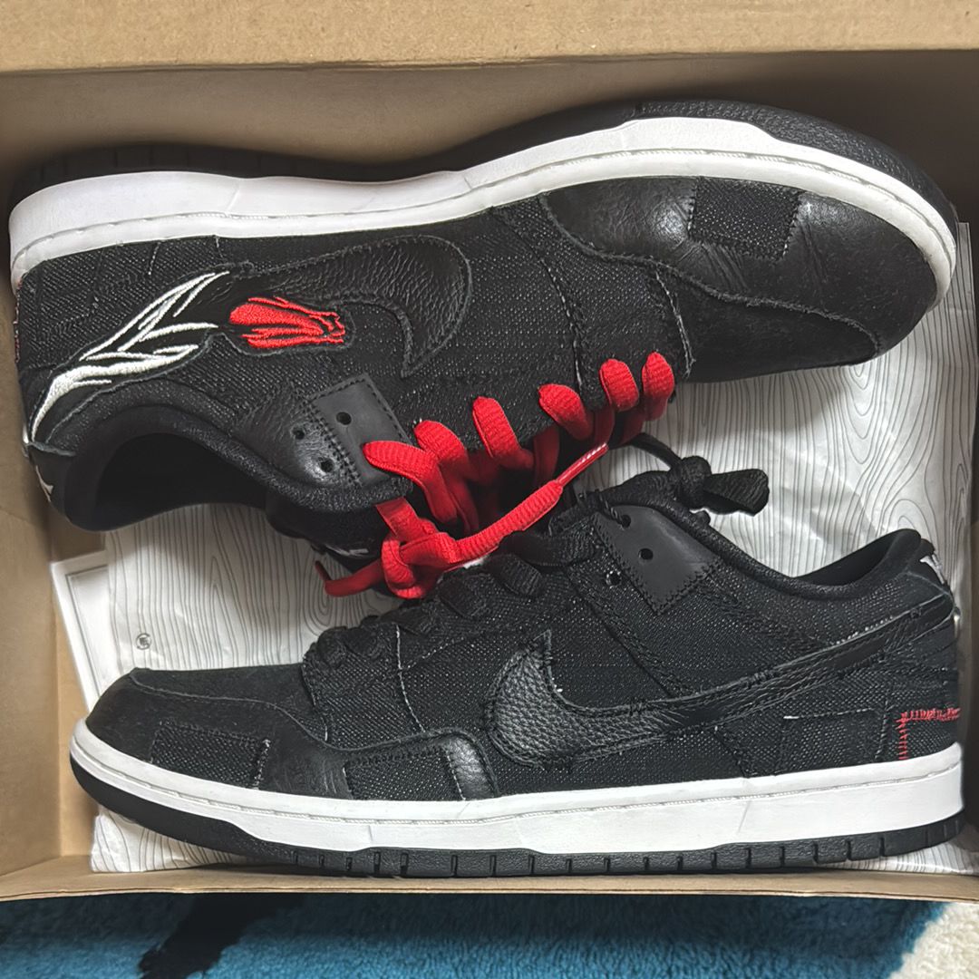 Wasted Youth × Nike SB Dunk Low "Black Denim"(Special Box) / VERDY