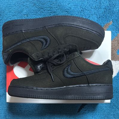 Stussy × Nike Air Force 1 Low "Triple Black"