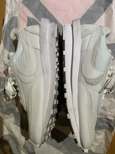 sacai × Nike LDV Waffle "Triple White"
