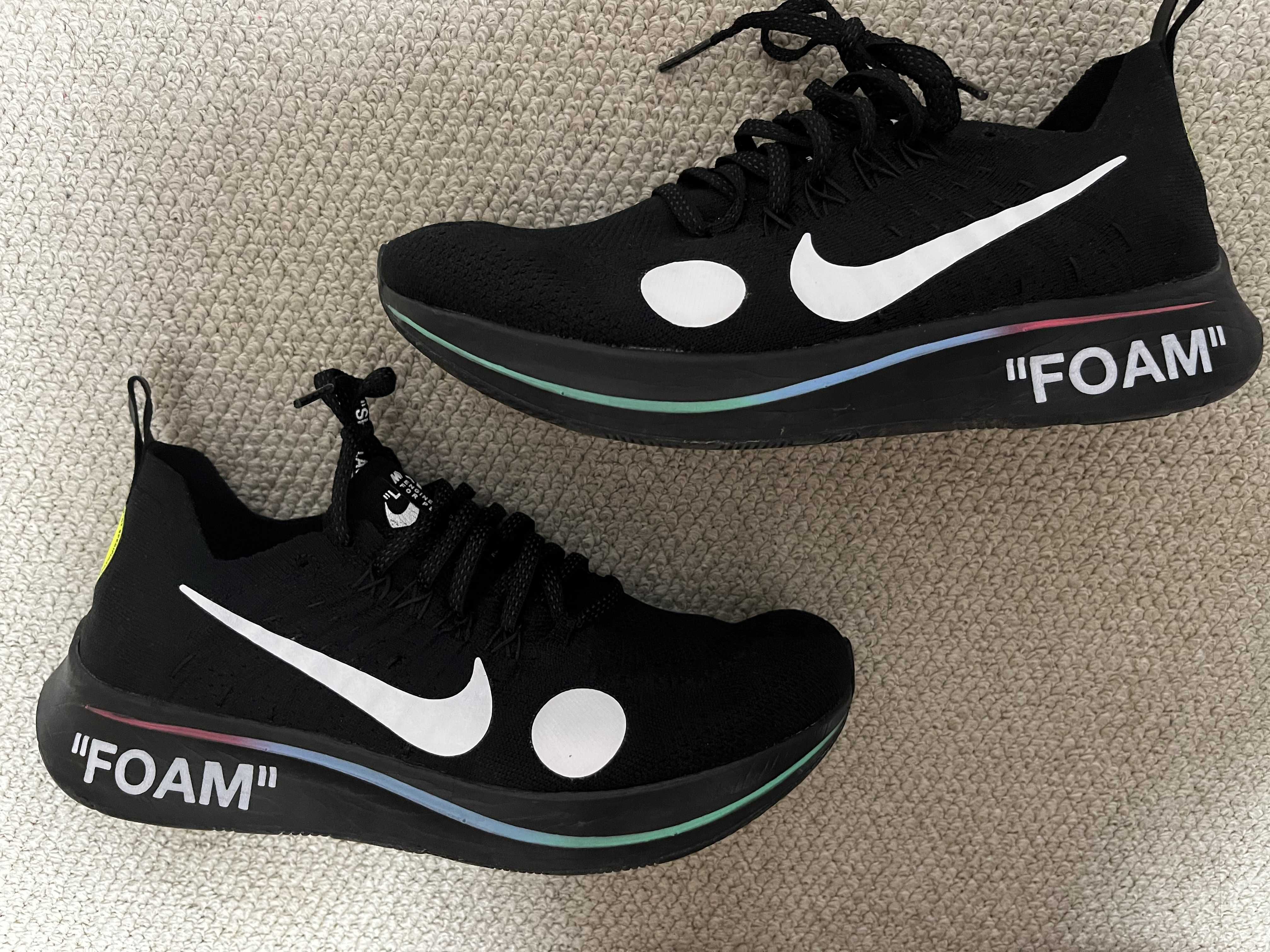 Off-White × Nike Zoom Fly Mercurial Flyknit "Black/White/Volt"