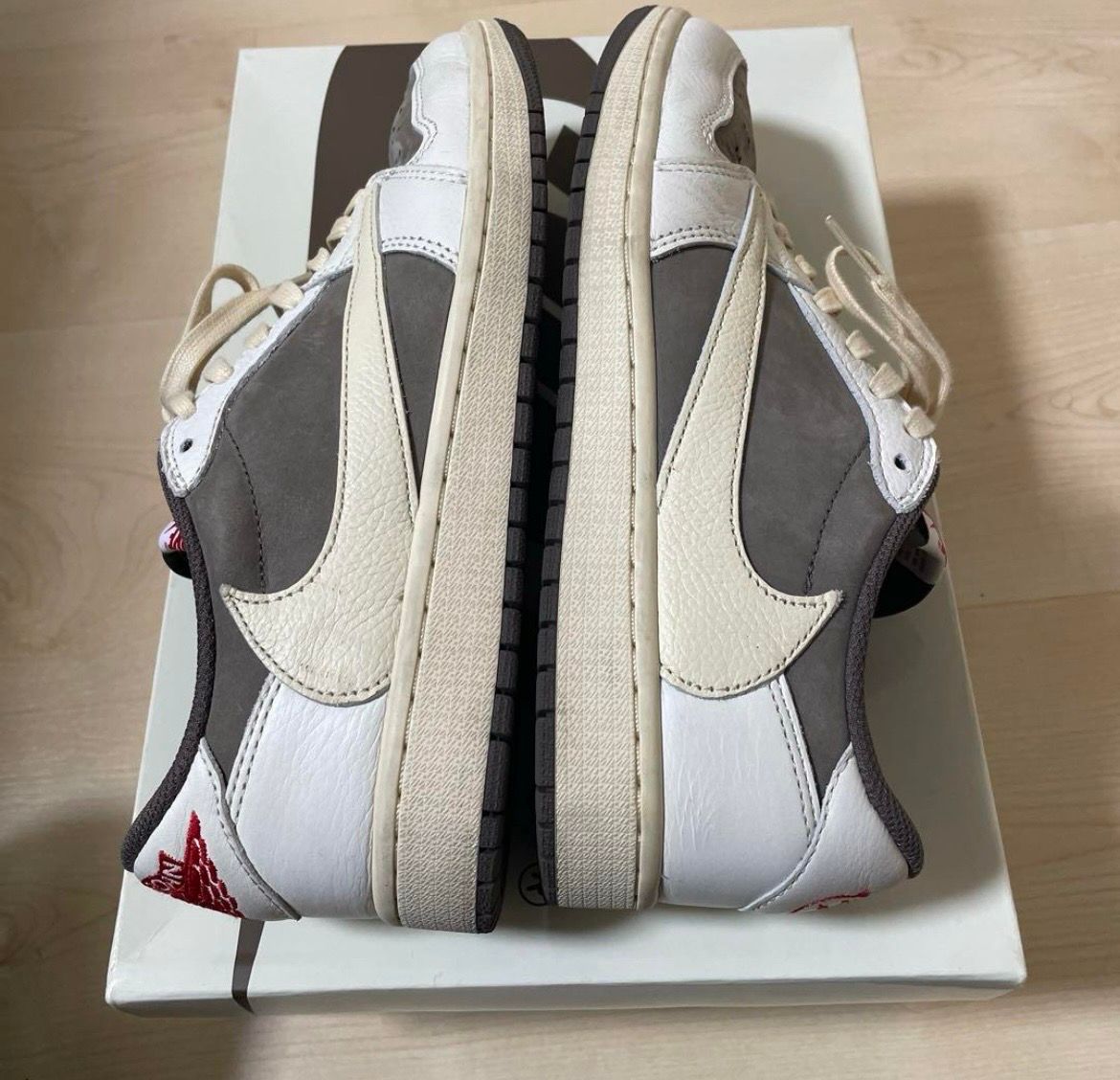 Travis Scott × Nike Air Jordan 1 Low OG SP "Reverse Mocha/Sail and Ridgerock"