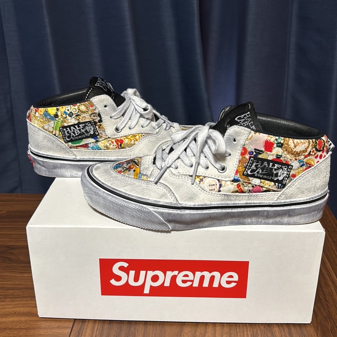 Supreme × Mike Kelley × Vans Half Cab "White" (26SS Week8)