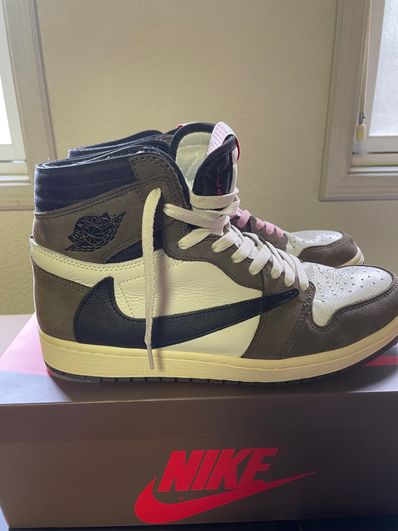 Travis Scott × Nike Air Jordan 1 Retro High OG TS SP "Sail/Dark Mocha"