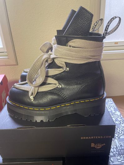 Rick Owens × Dr.Martens 1460 Quad Pent 8 Hole Boots "Black"