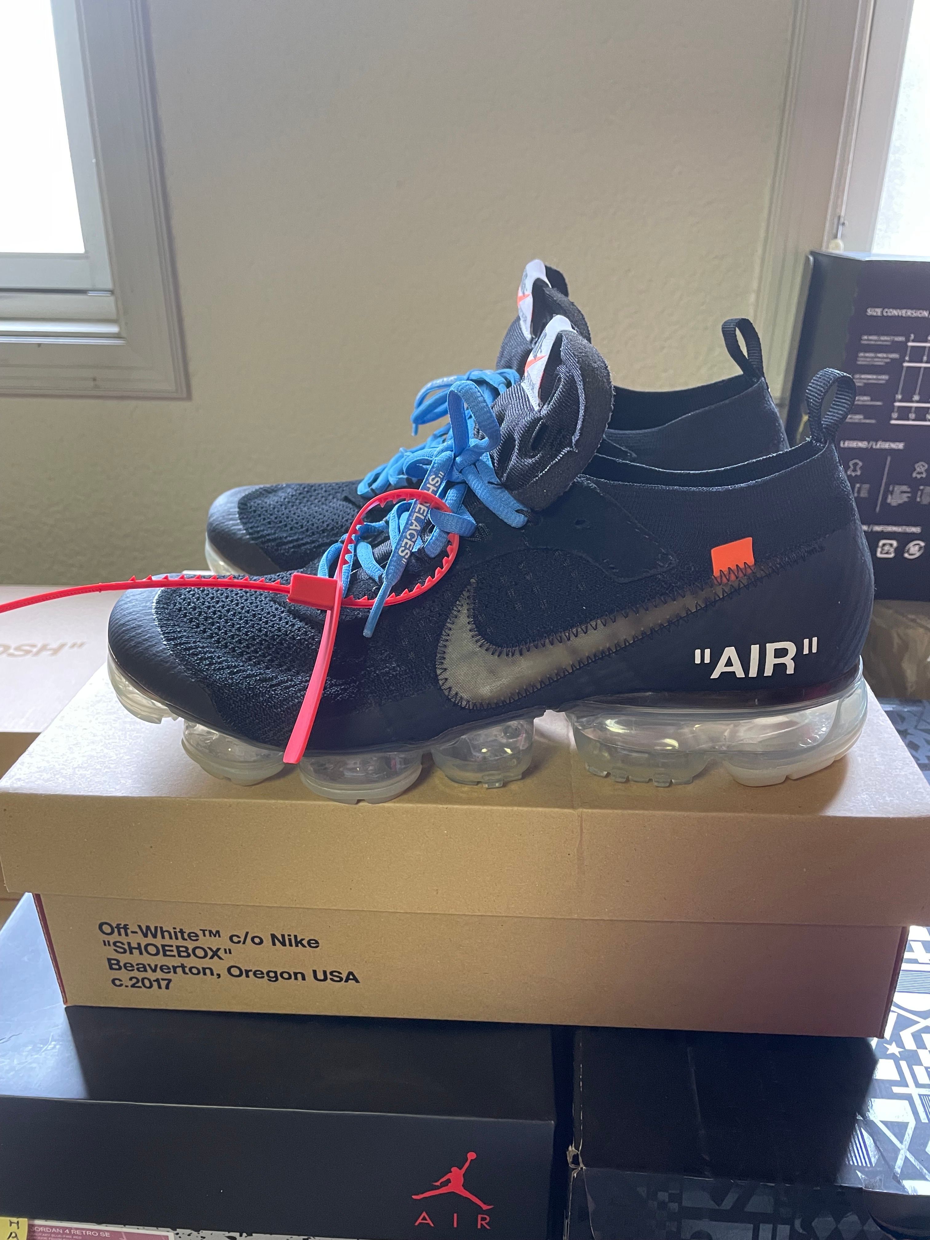 Off-White × Nike Air Vapormax "Black/Total Orange/Clear"