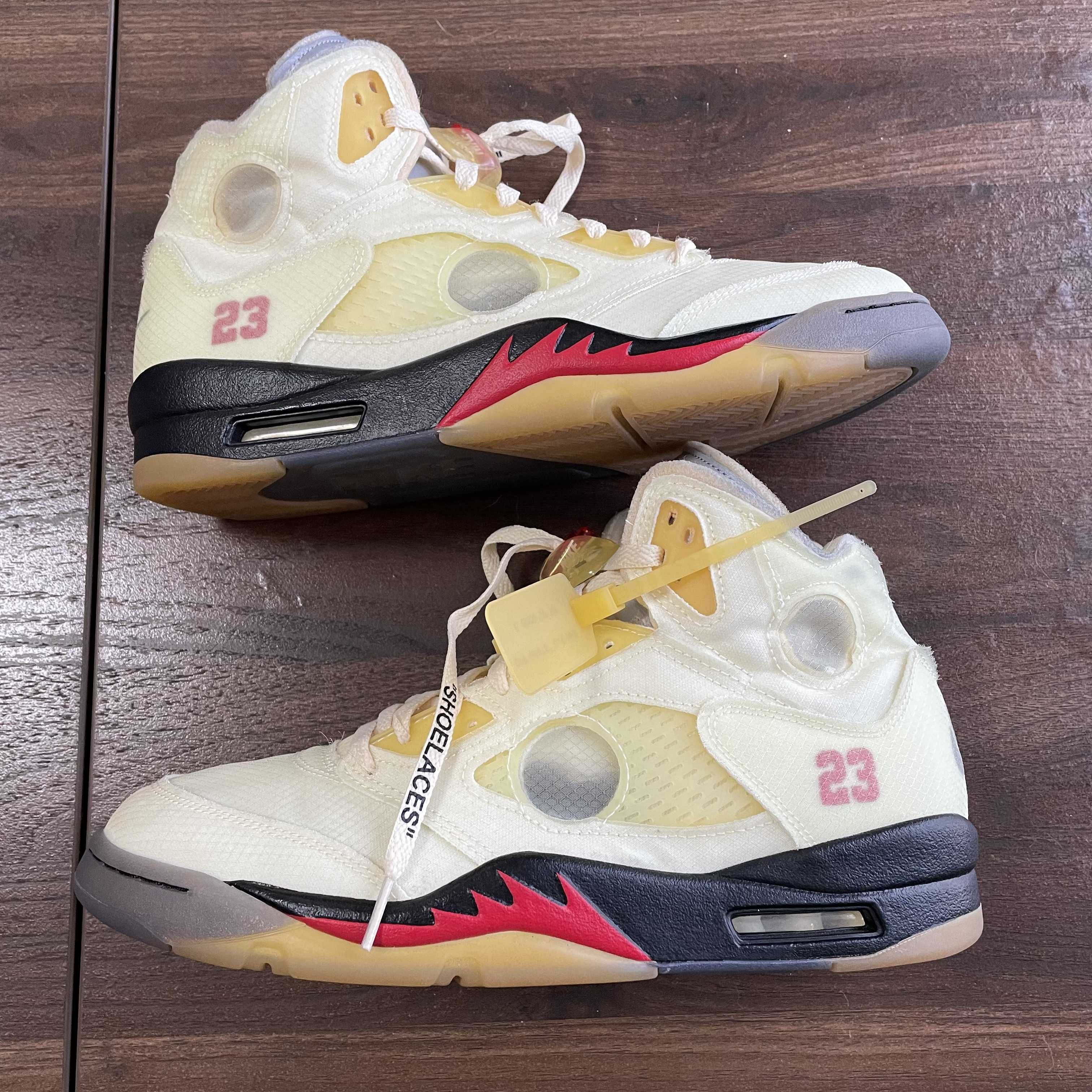 Off-White × Nike Air Jordan 5 "Sail"  