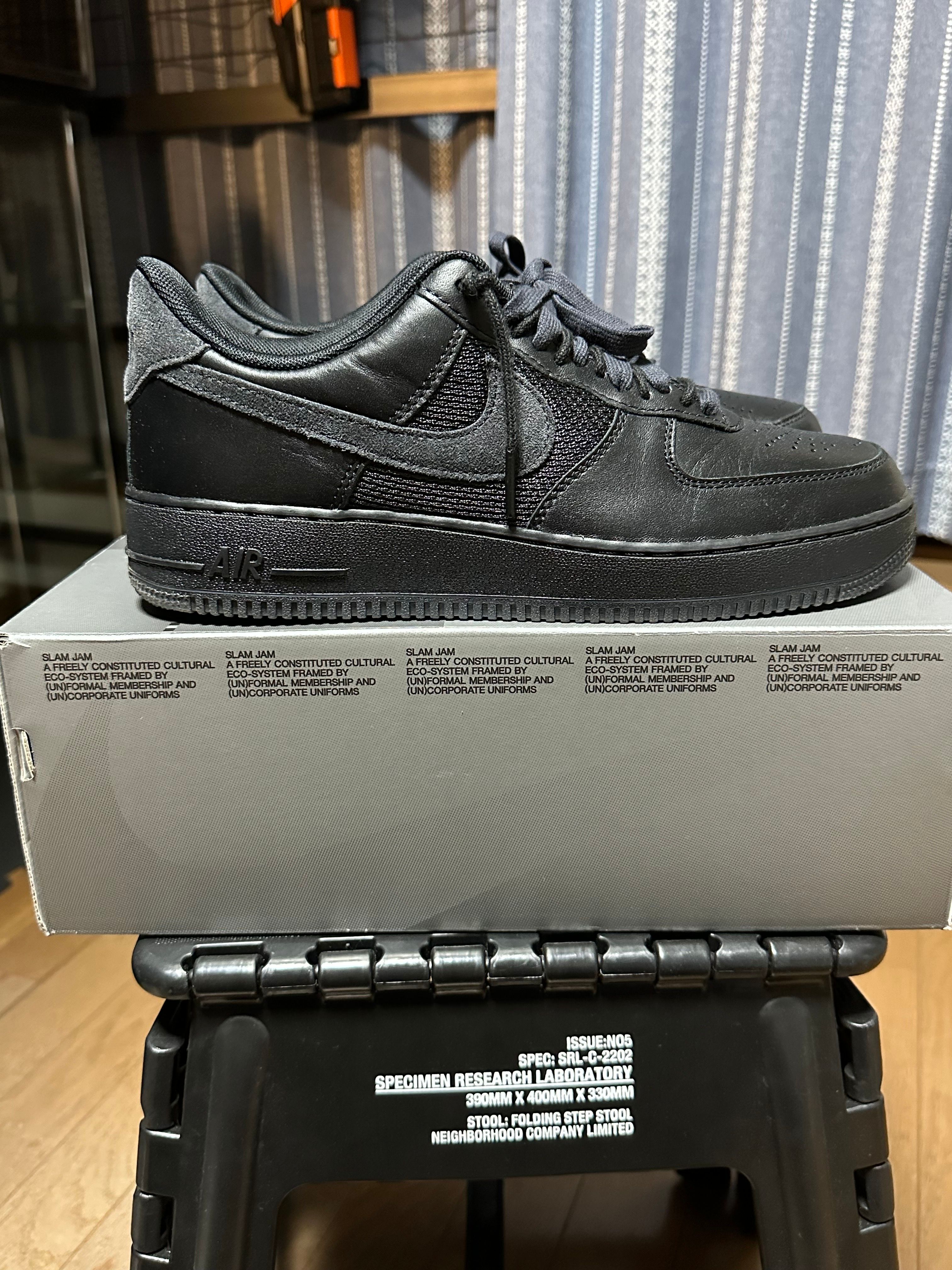 Slam Jam × Nike Air Force 1 Low "Black and Off Noir"