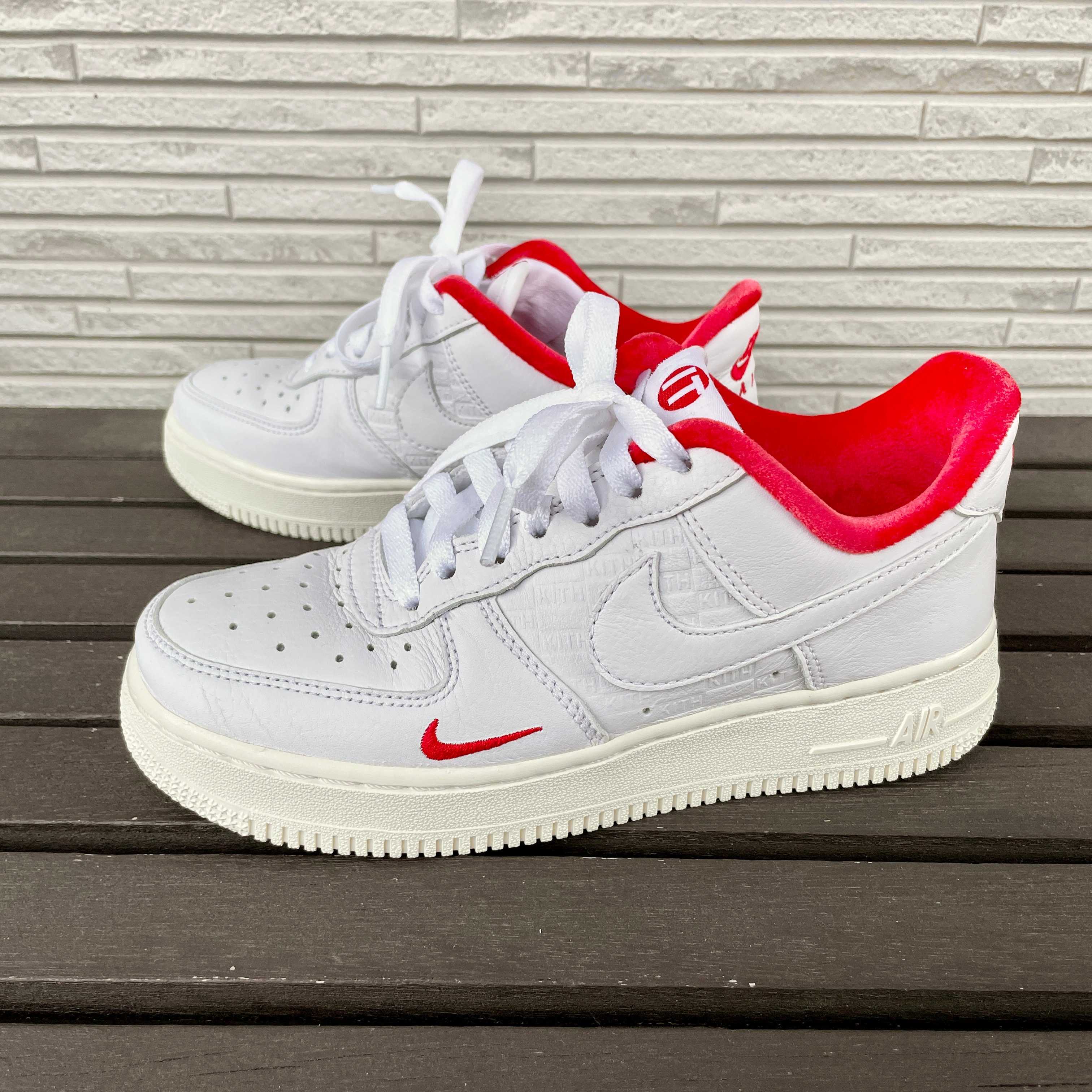 KITH × Nike Air Force 1 Low "White/Red"