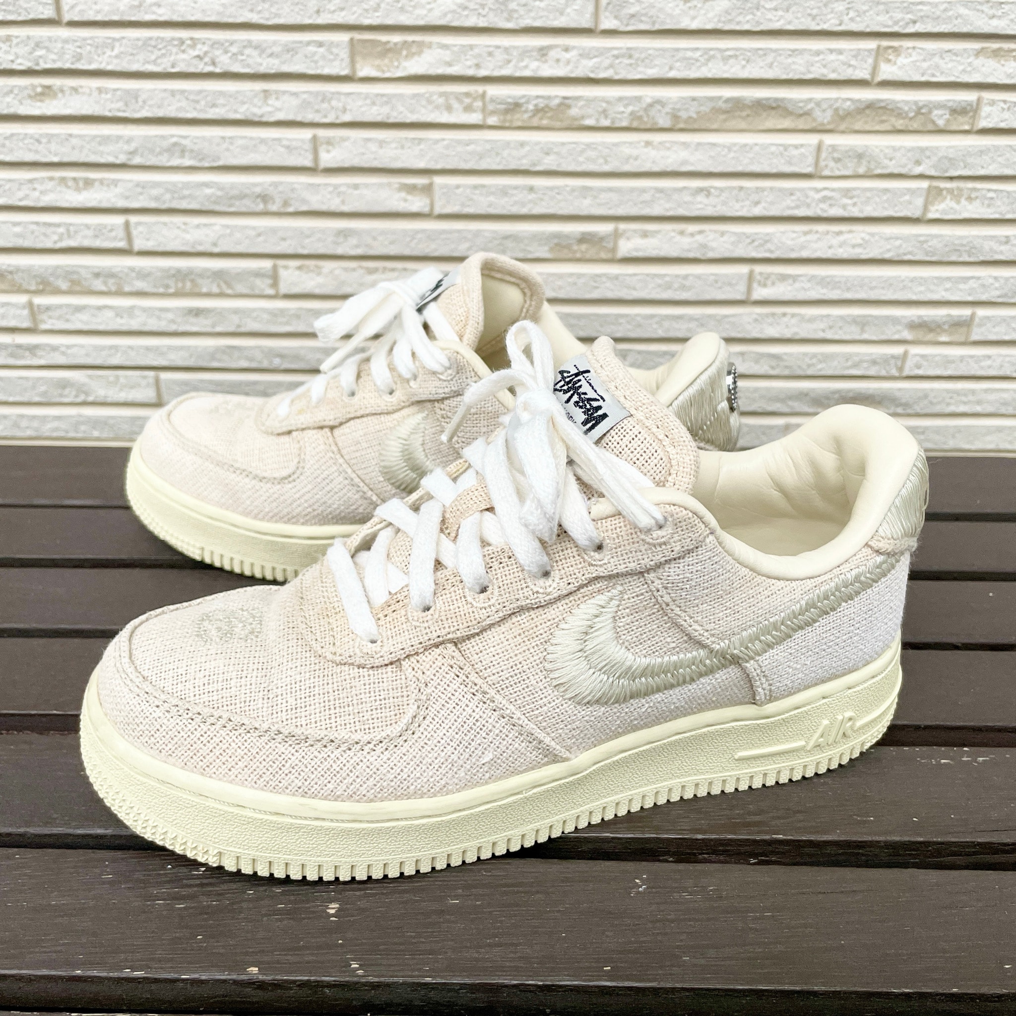 Stussy × Nike Air Force 1 Low "Fossil Stone"