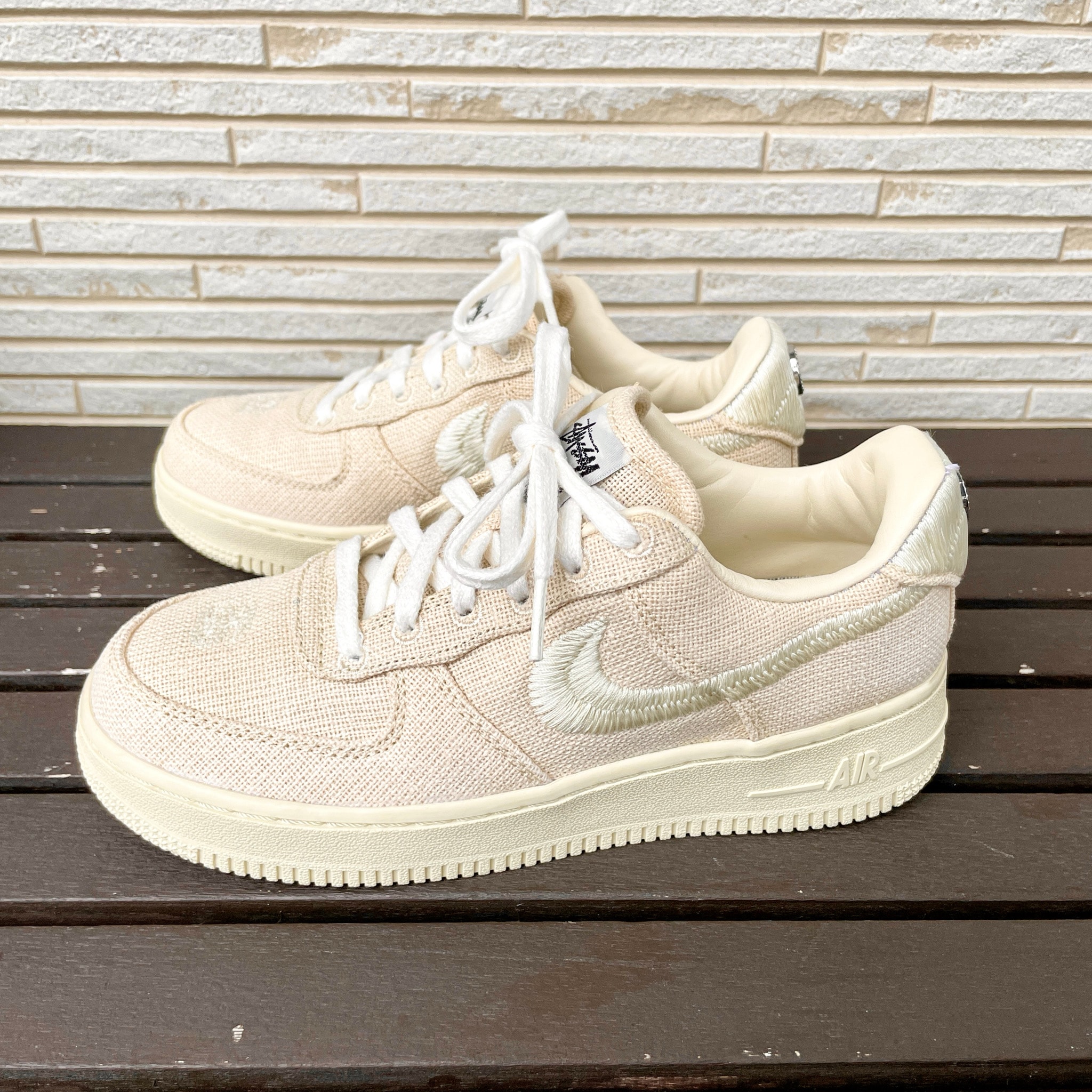 Stussy × Nike Air Force 1 Low "Fossil Stone"
