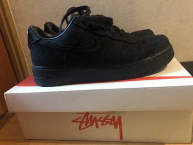 Stussy × Nike Air Force 1 Low "Triple Black"