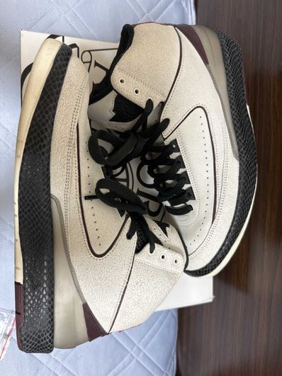 A Ma Maniere × Nike Air Jordan 2 "Airness/Sail and Burgundy"