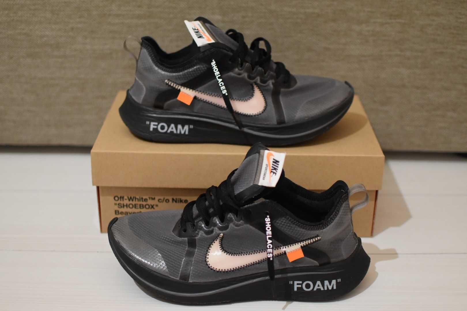 Off-White × Nike Zoom Fly "Black"