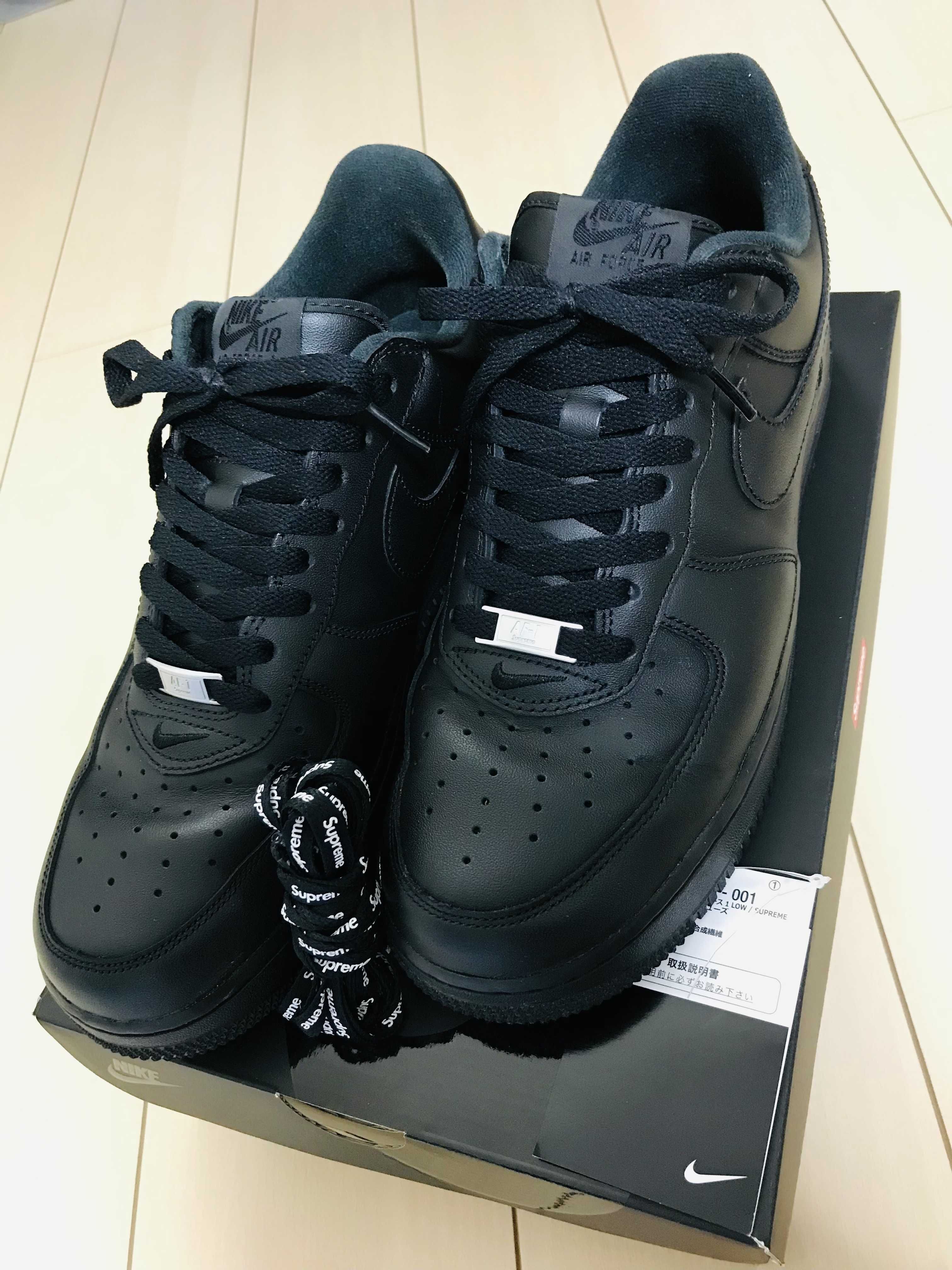 Supreme × Nike Air Force 1 Low "Black"
