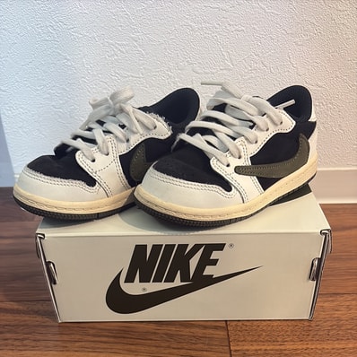 Travis Scott × Nike TD Jordan 1 Low OG SP "Reverse Olive"