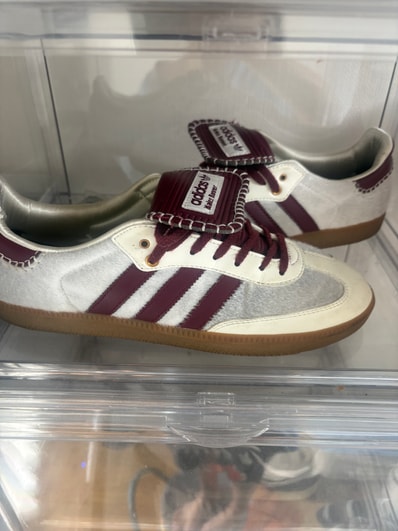 Wales Bonner × adidas Samba Pony Tonal Low "Cream White/Mystery Brown"