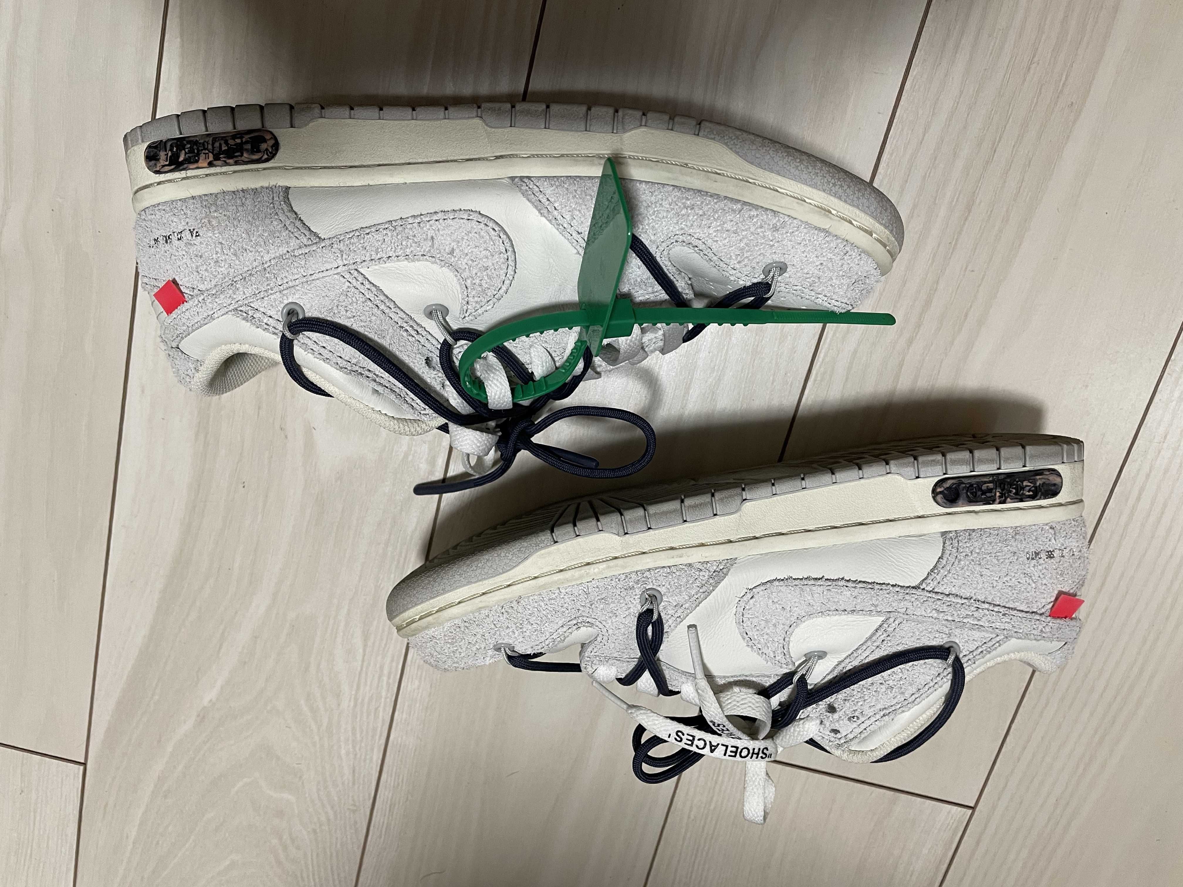 Off-White × Nike Dunk Low "Sail/Neutral Grey/Gridiron"