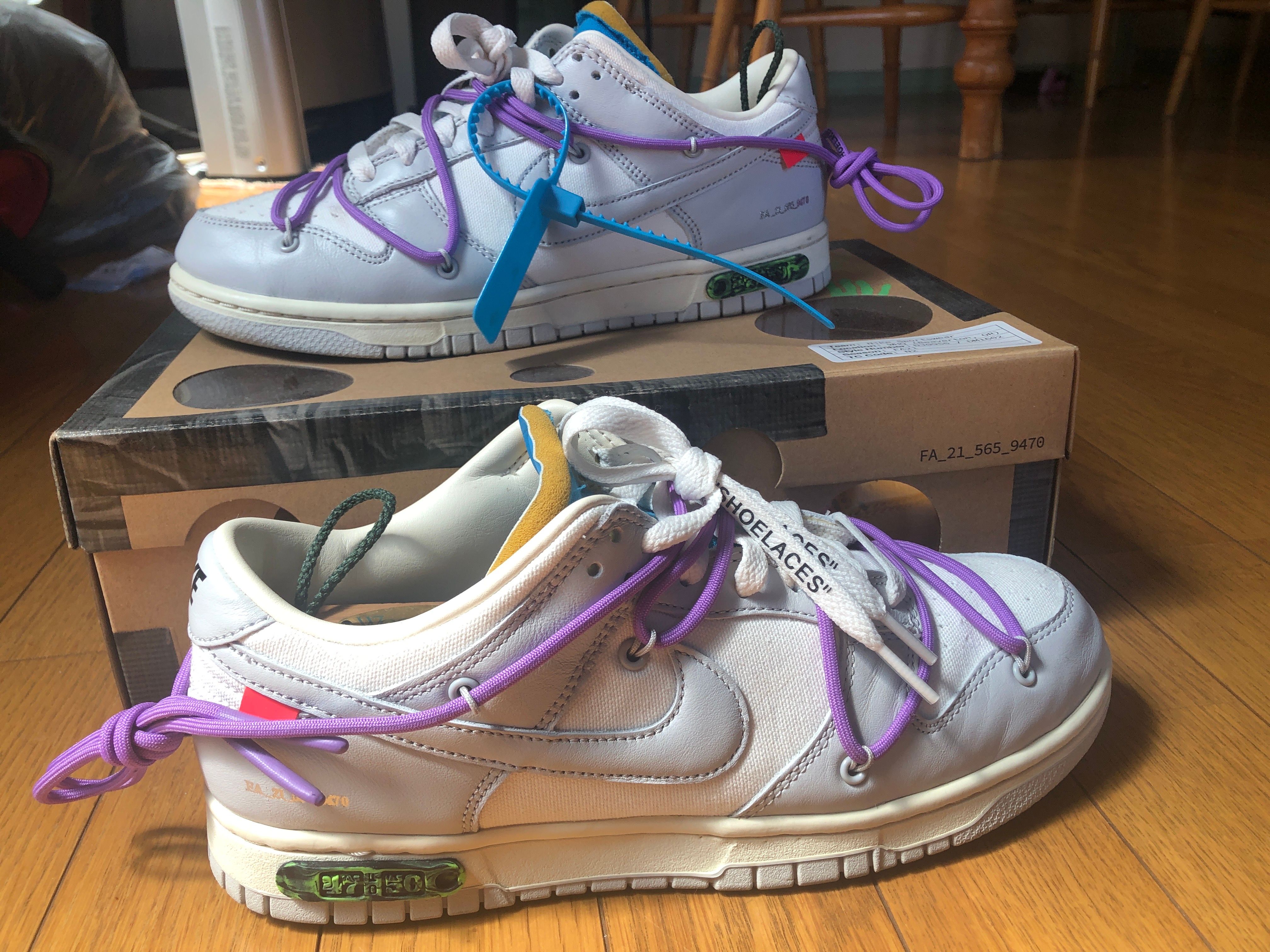 Off-White × Nike Dunk Low "Sail/Neutral Gray"
