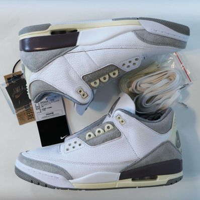 A Ma Maniere × Nike Women's Air Jordan 3 Retro SP "White/Medium Grey Violet Ore"