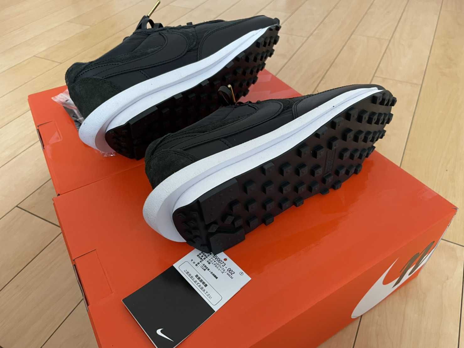 sacai × Nike LDV Waffle "Triple Black"