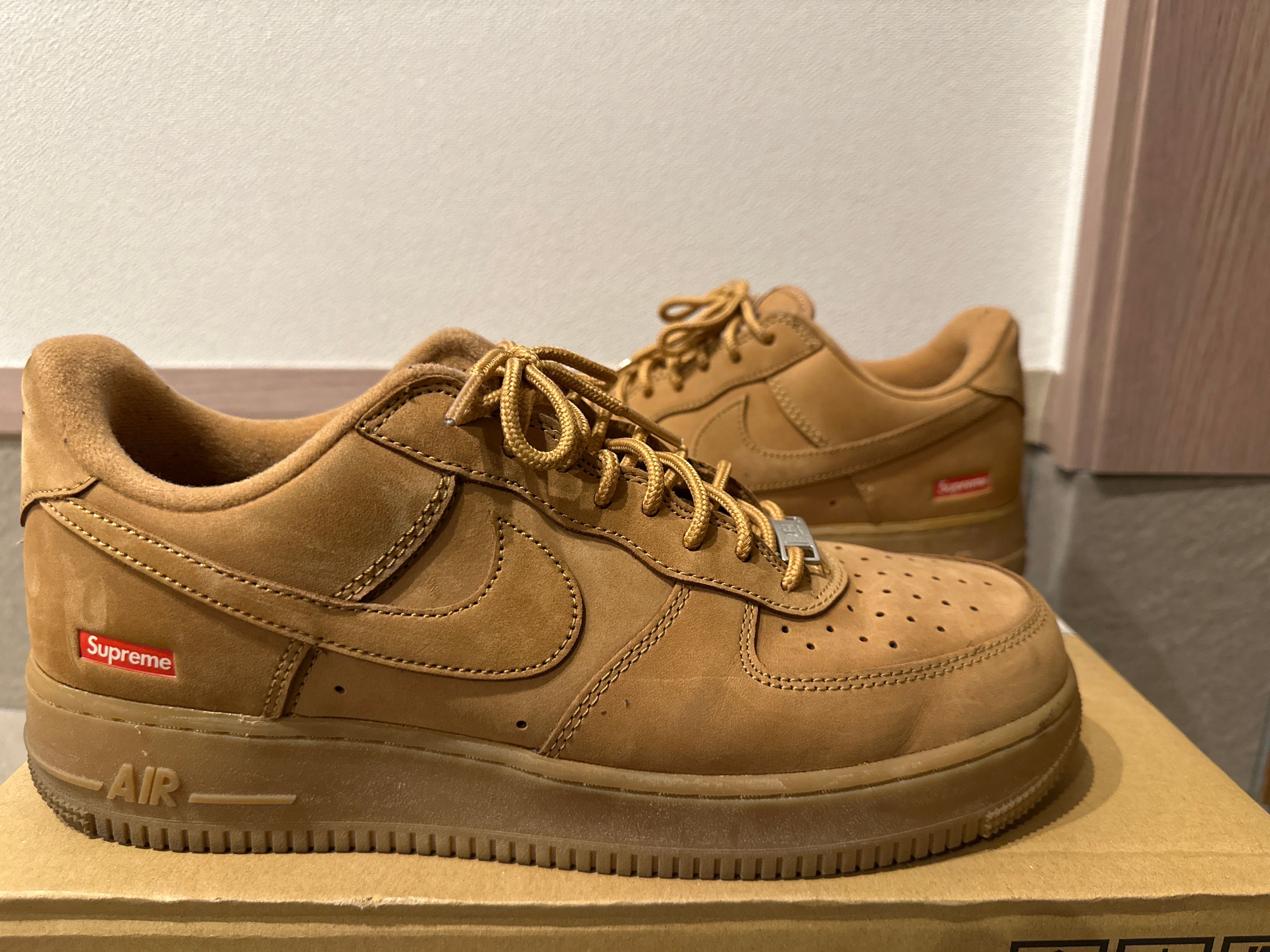 Supreme × Nike Air Force 1 Low "Flax/Wheat"