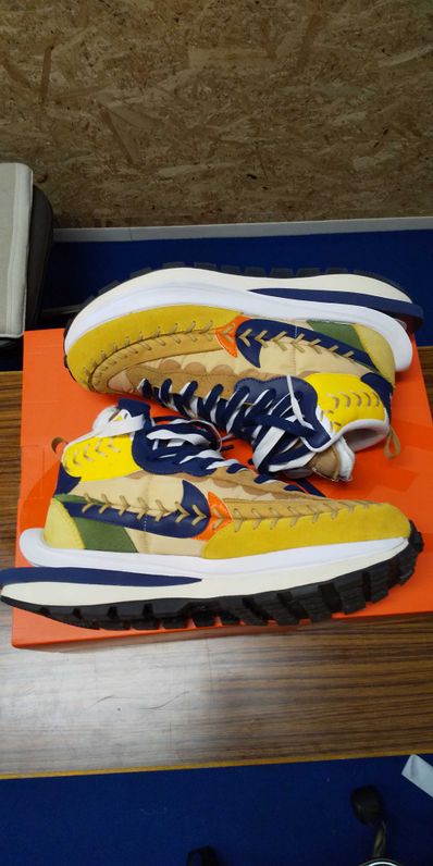 Jean-Paul Gaultier × sacai × Nike VaporWaffle "Sesame/Multi Color"