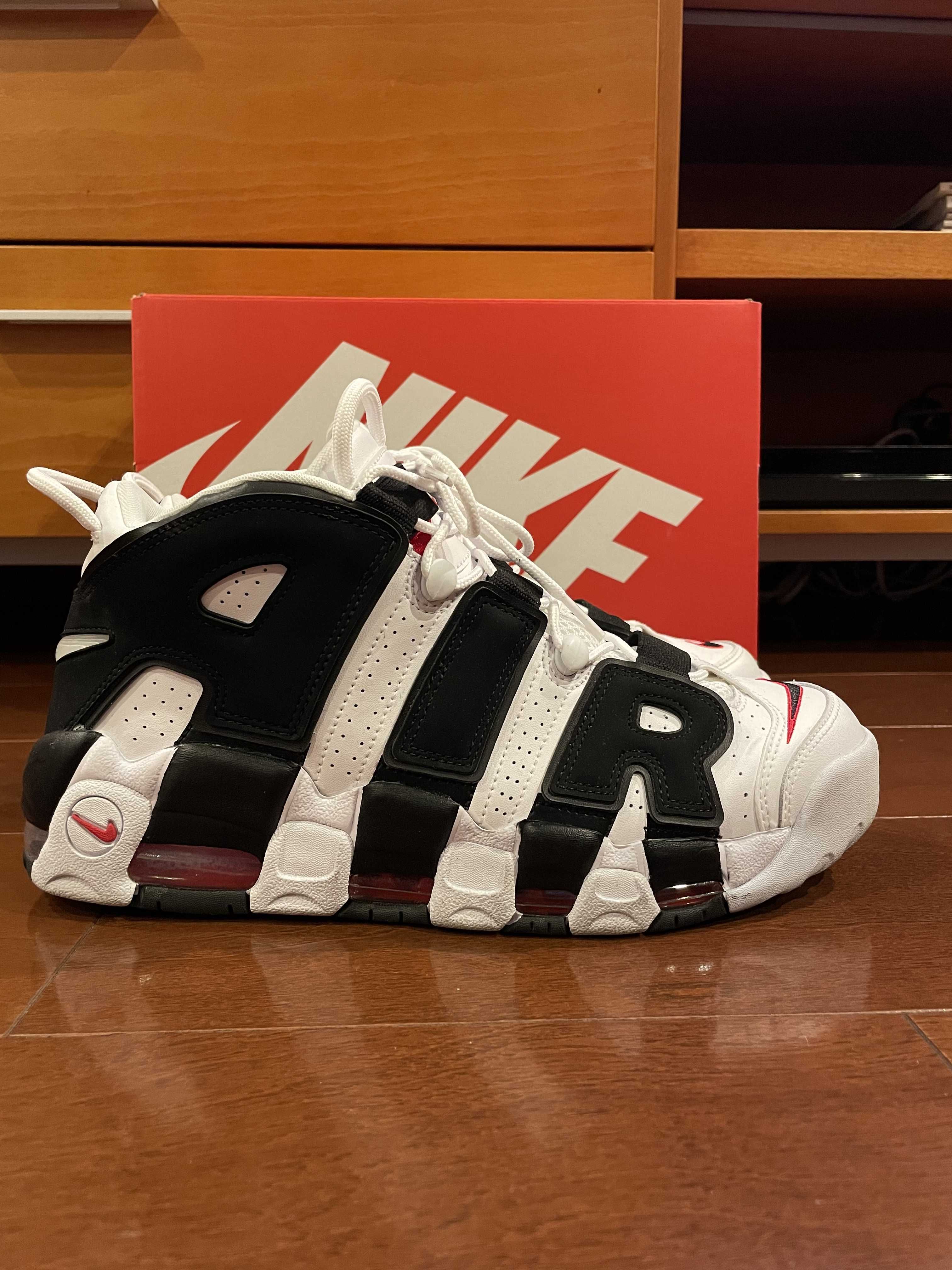 Nike Air More up Tempo "White/Black/University Red"(~2018)