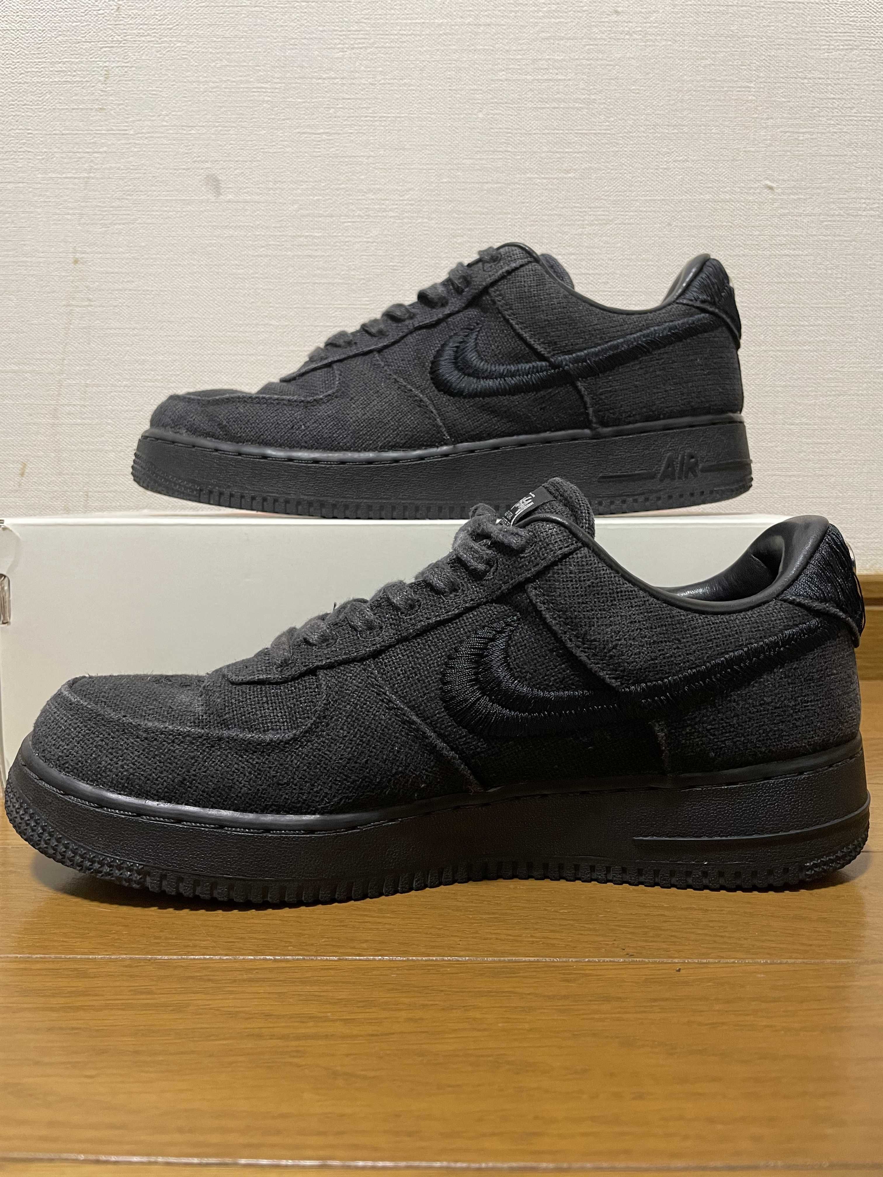 Stussy × Nike Air Force 1 Low "Triple Black"