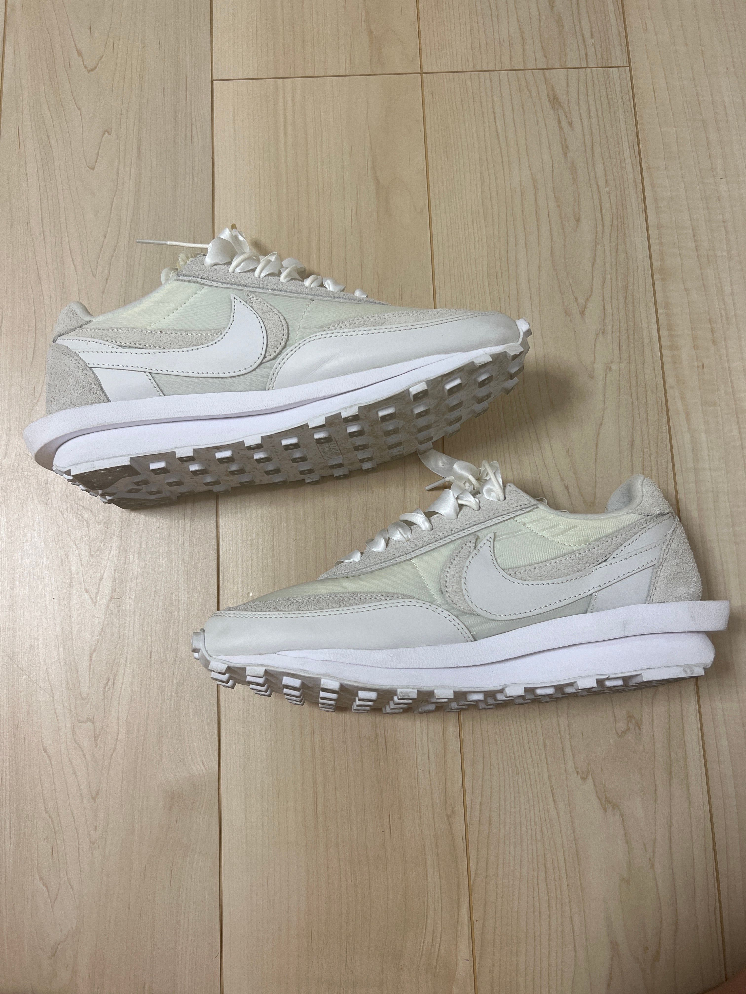 sacai × Nike LDV Waffle "Triple White"