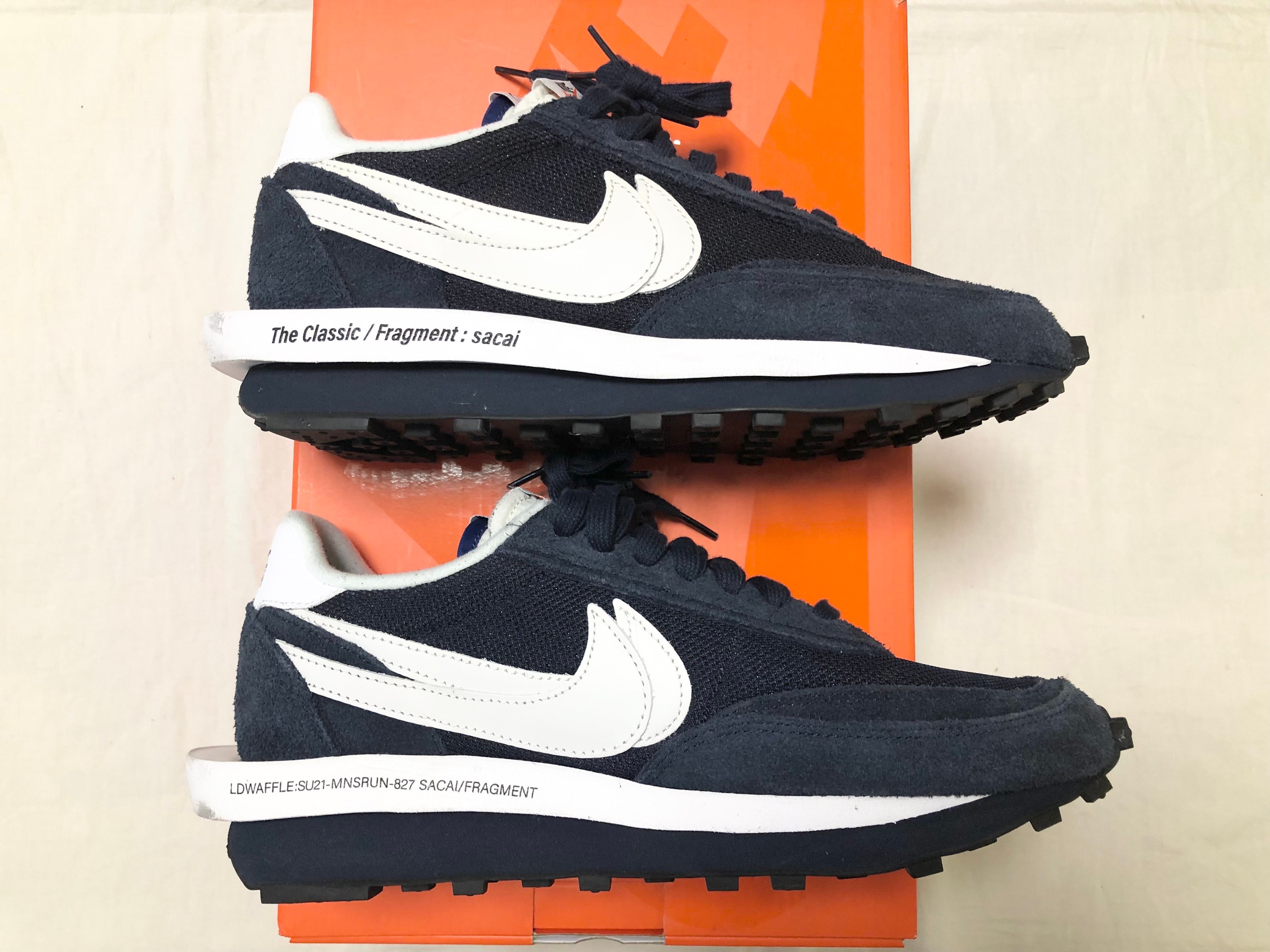 Fragment × sacai × Nike LD Waffle "Blackended Blue"