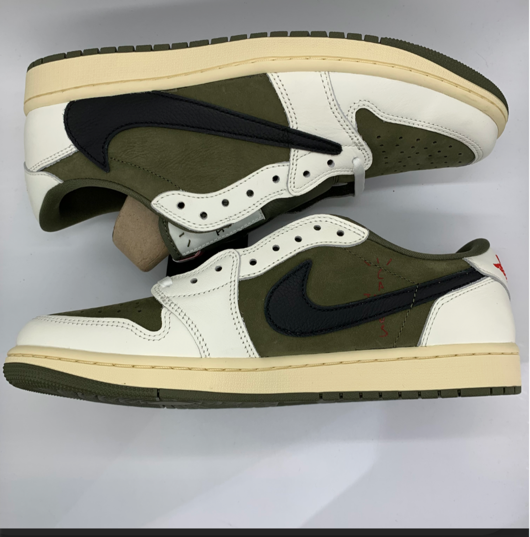 Travis Scott × Nike Air Jordan 1 Low OG SP "Reverse Olive"