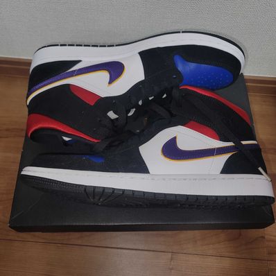 NIKE AIR JORDAN 1 MID "LAKERS TOP 3"
